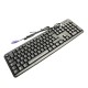 TASTIERA CON FILO KEYBOARD NERA BLACK NUOVA PS/2 PER PC 105 TASTI- aperto mai usato