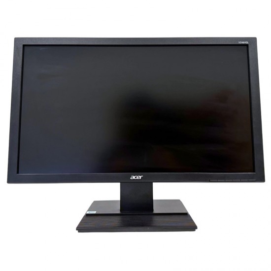 MONITOR PC ACER V246HQL 24" 1920X1080 W-LED FULL HD 16:9 VGA DVI NERO GRADO A- usato