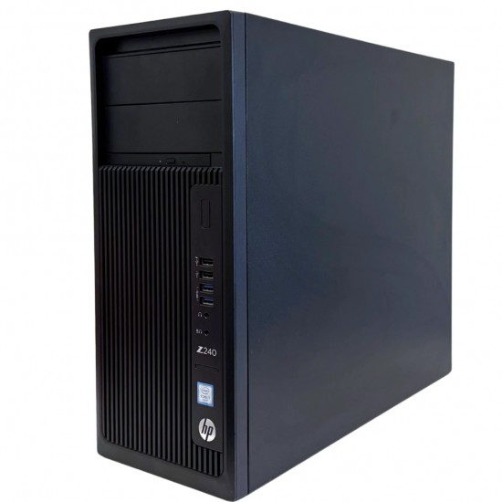 PC DESKTOP TOWER WORKSTATION HP Z240 INTEL I7-6700 RAM 8GB SSD 256GB WIN 11 PRO- ricondizionato