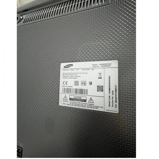 MONITOR TV 48" SAMSUNG TV HOTEL 48 SERIE ED670 HG48ED670CKXEN 1920X1080 GRADO A-  / usato
