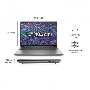 HP ZBOOK POWER 16" G11 INTEL CORE ULTRA 7 165H 32GB SSD 1TB NVME NVIDIA RTX 2000 8GB - NUOVO SIGILLATO/ GARANZIA HP 